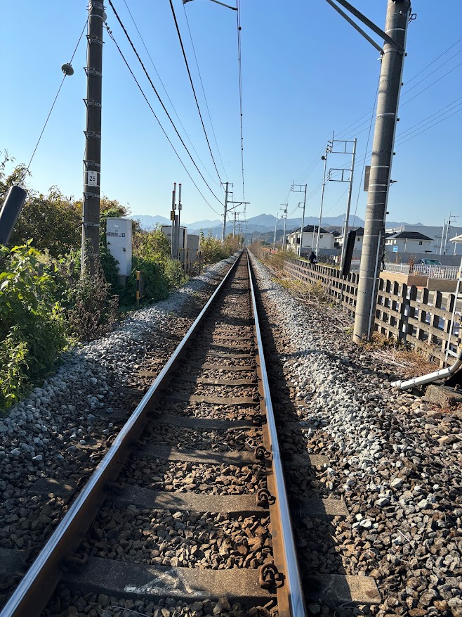 武蔵引田駅近くの踏切