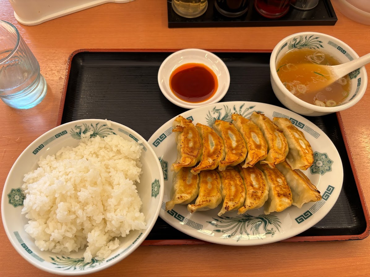 W餃子定食（唐揚げ2個）