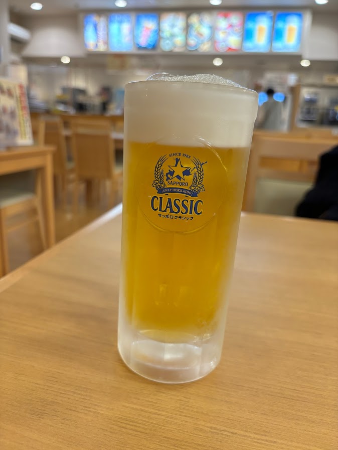 北のたまゆら 東苗穂で生ビール（サッポロクラシック）