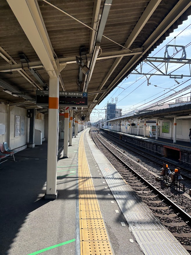 都立家政駅 上りホーム
