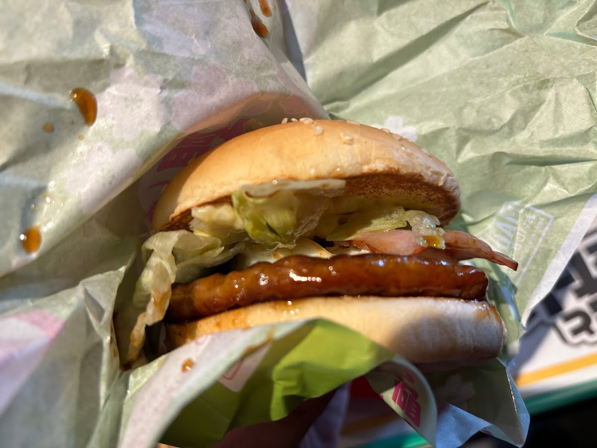 のり塩じゃがバターベーコンてりたま バーガー（2024年、今年初登場）