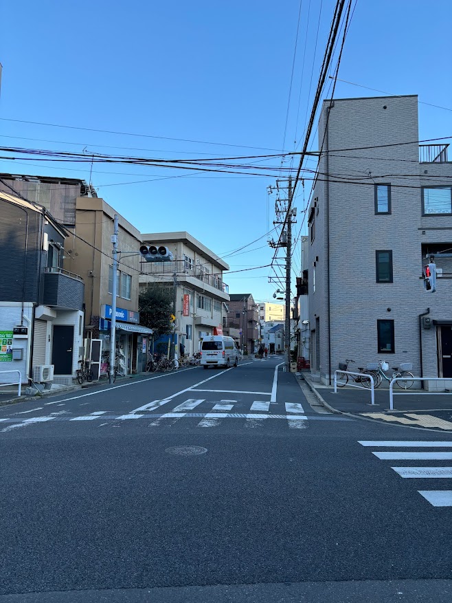京成曳舟に向かうキラキラ橘商店街からの道はグネグネしてる