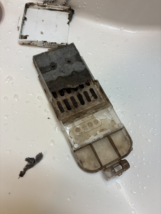 BW-V80Gの汚れきった糸くずフィルター その2