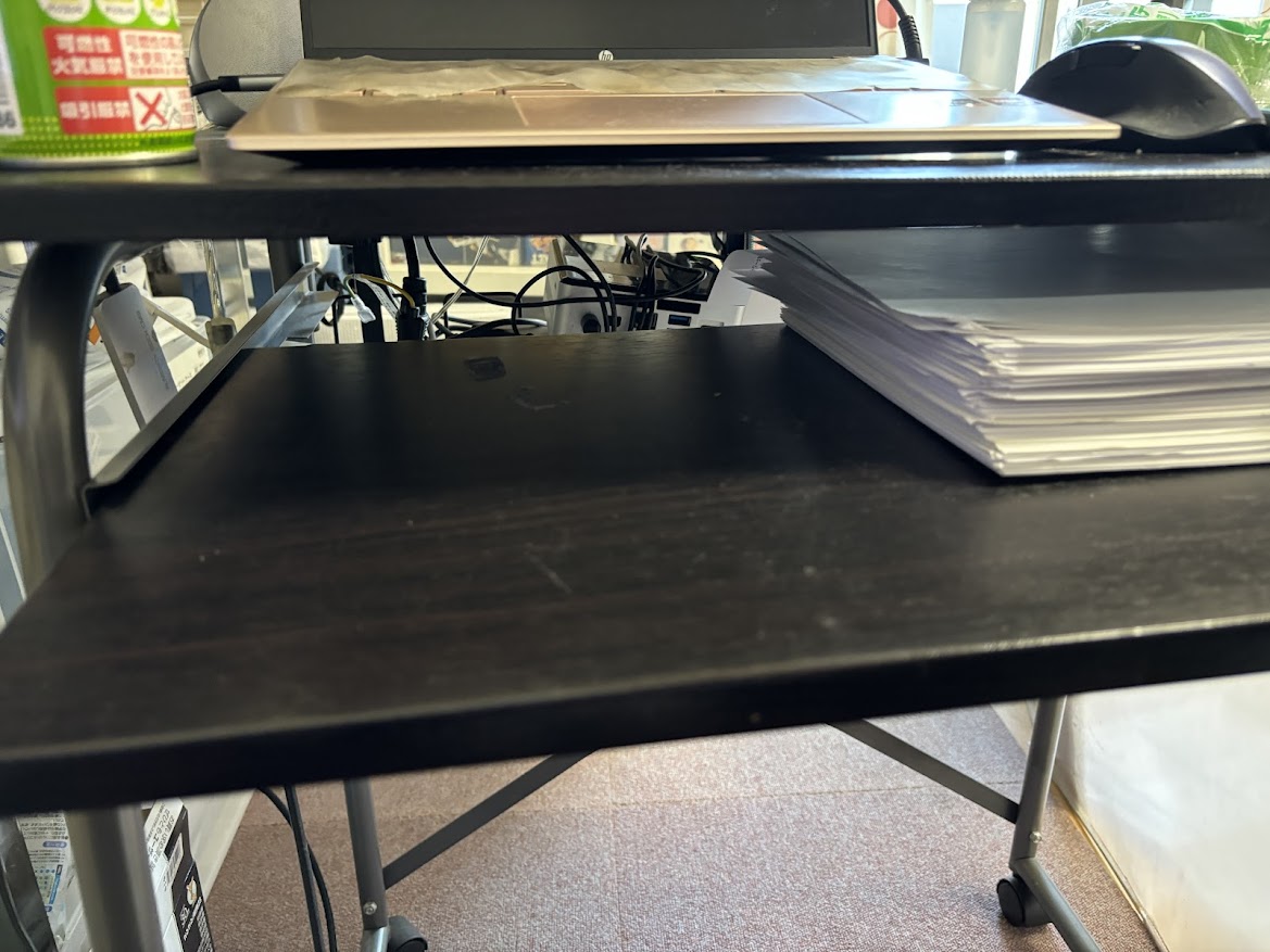 逆側からマルチ収納ラック4017 IW01BK