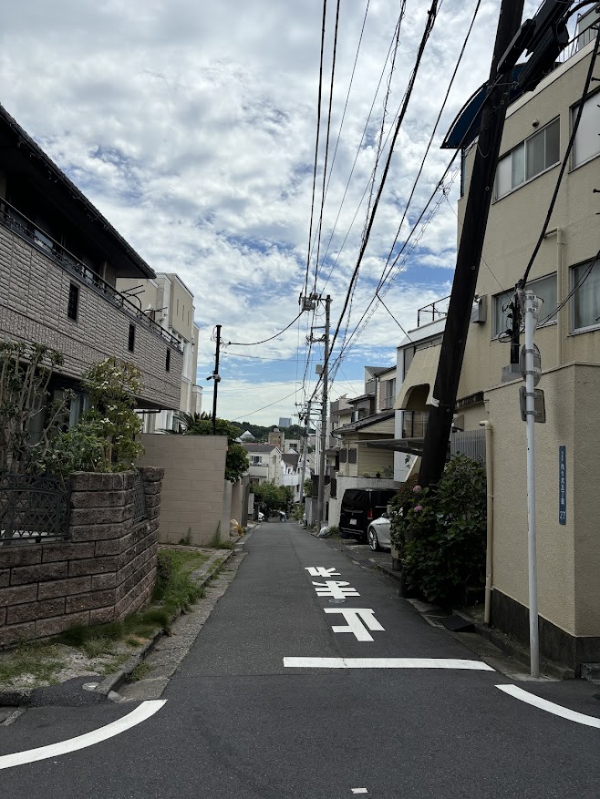 参宮橋から代々木八幡方面へ歩いている途中で結構、坂あり