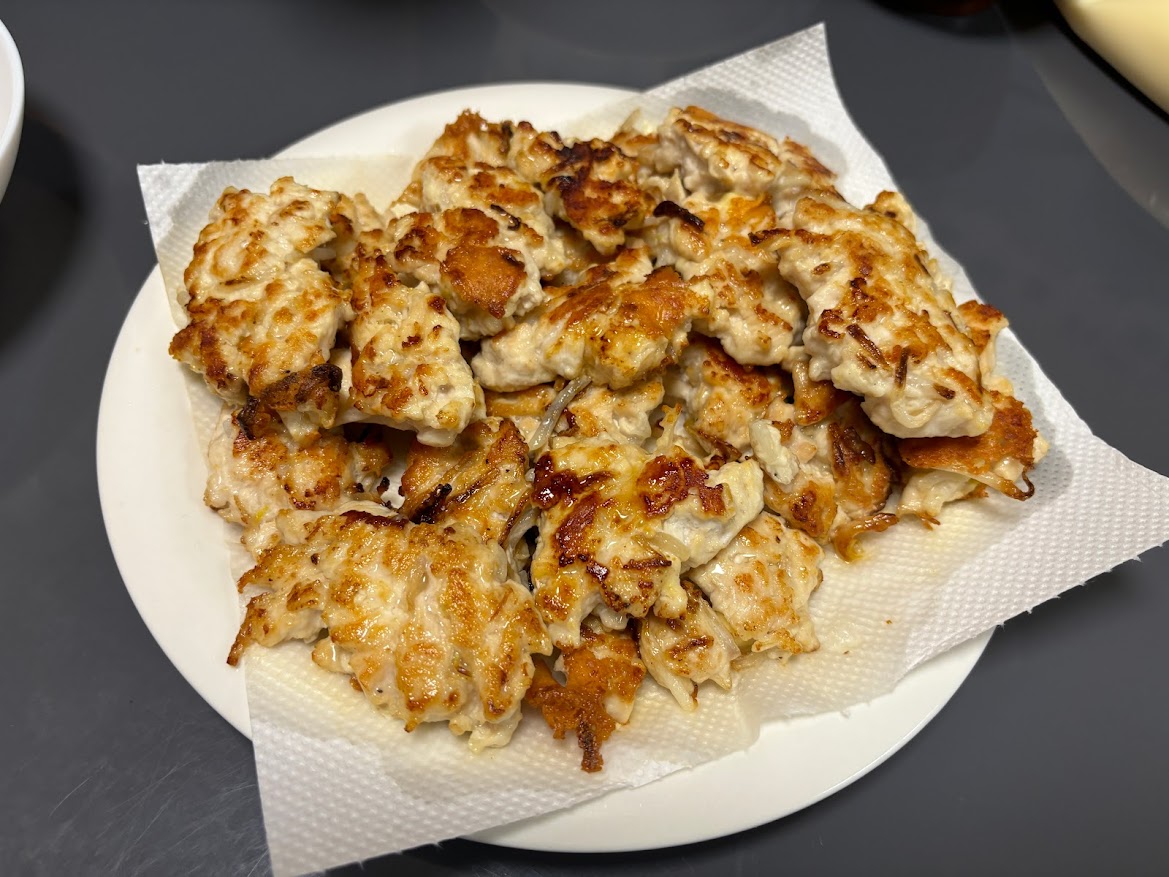 鶏胸肉ともやしのもちもち焼き