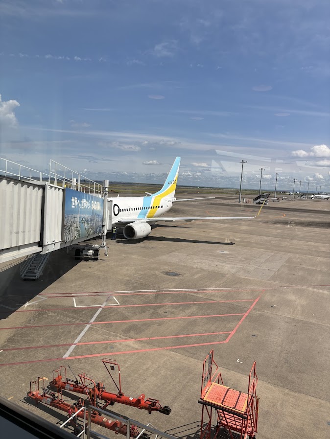 乗る予定のエアードゥの飛行機