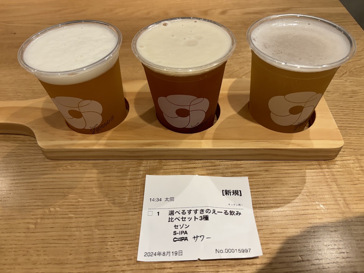 選べるすすきのえーる飲み比べセット3種（セゾン、SESSION IPA、期間限定 サワー）