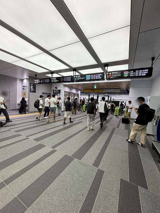 JR渋谷駅の新南改札を新駅舎に移転後、初めての利用