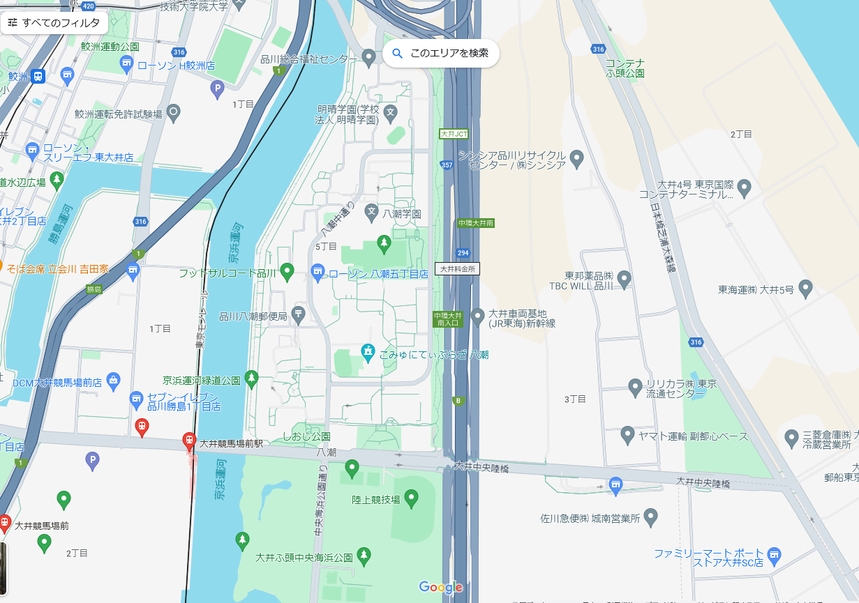 八潮パークタウン 周辺地図