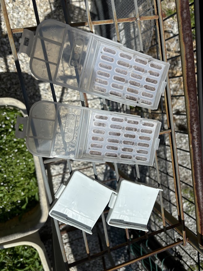 清掃後の洗濯槽のフィルター