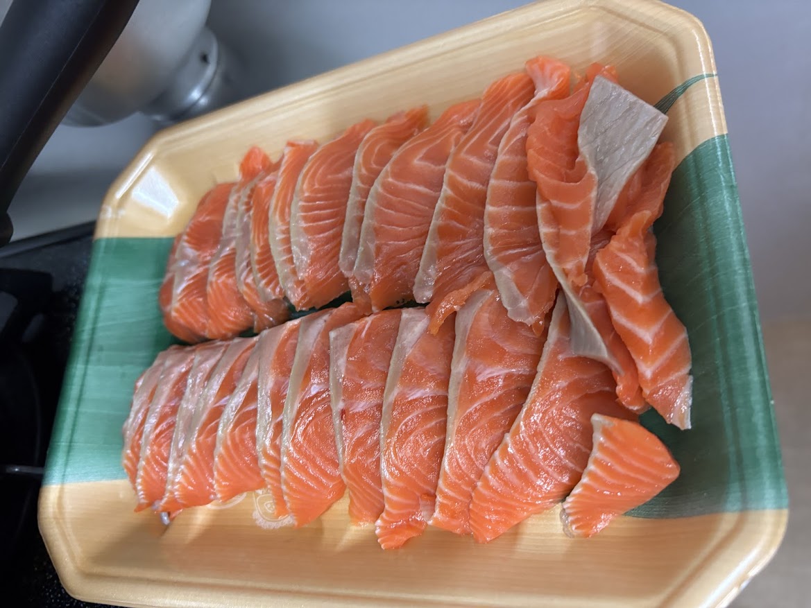 ロピアで買ってきたサーモン