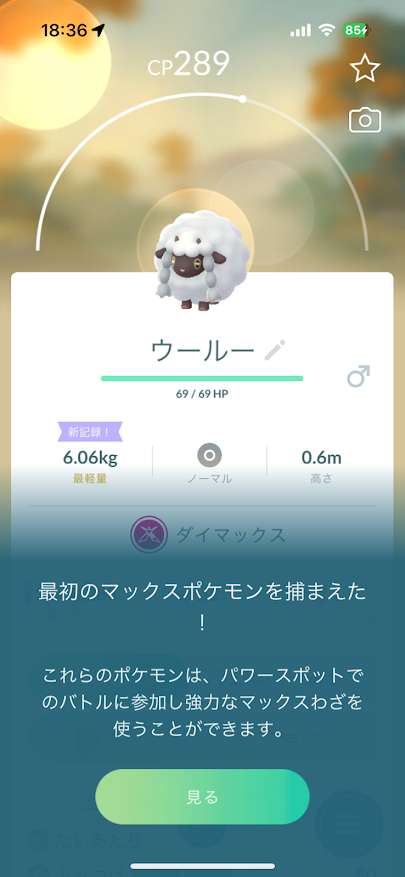 ポケモンGOでキョダイマックスポケモン マックスバトル ウールー