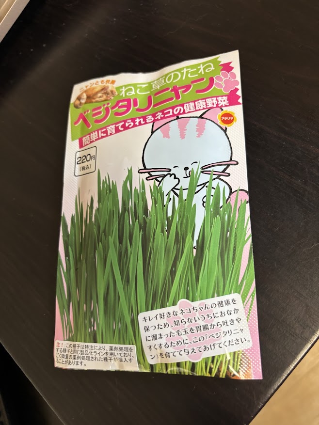 ねこ草のたね ベジタリニャン オーツヘイの種（猫草）極早生スプリンター