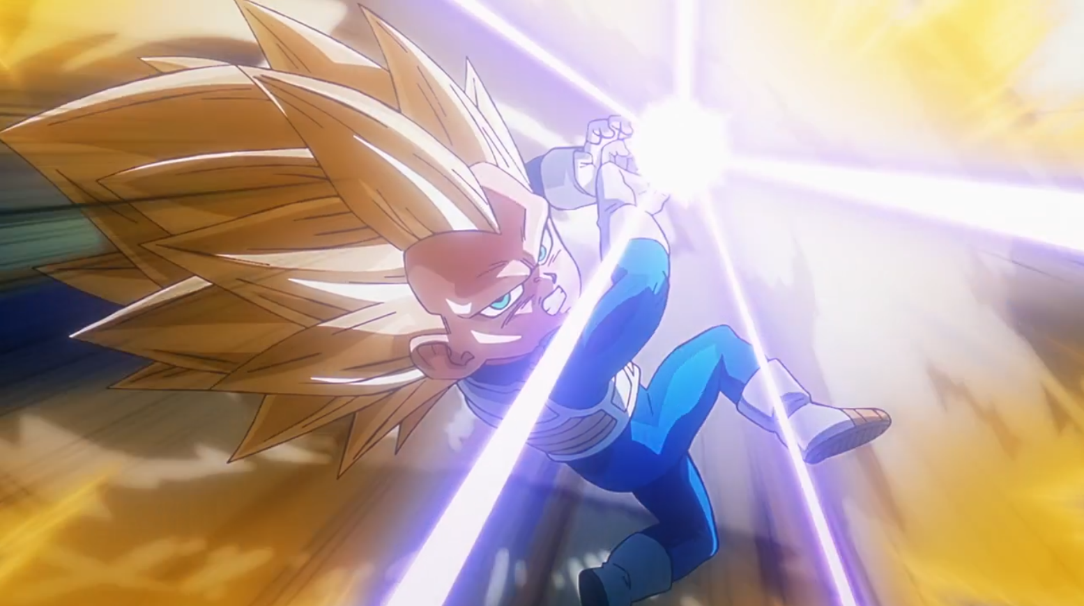 ドラゴンボール DAIMA 12話「ソコヂカラ」のスーパーサイヤ人3でギャリック砲を撃つベジータ