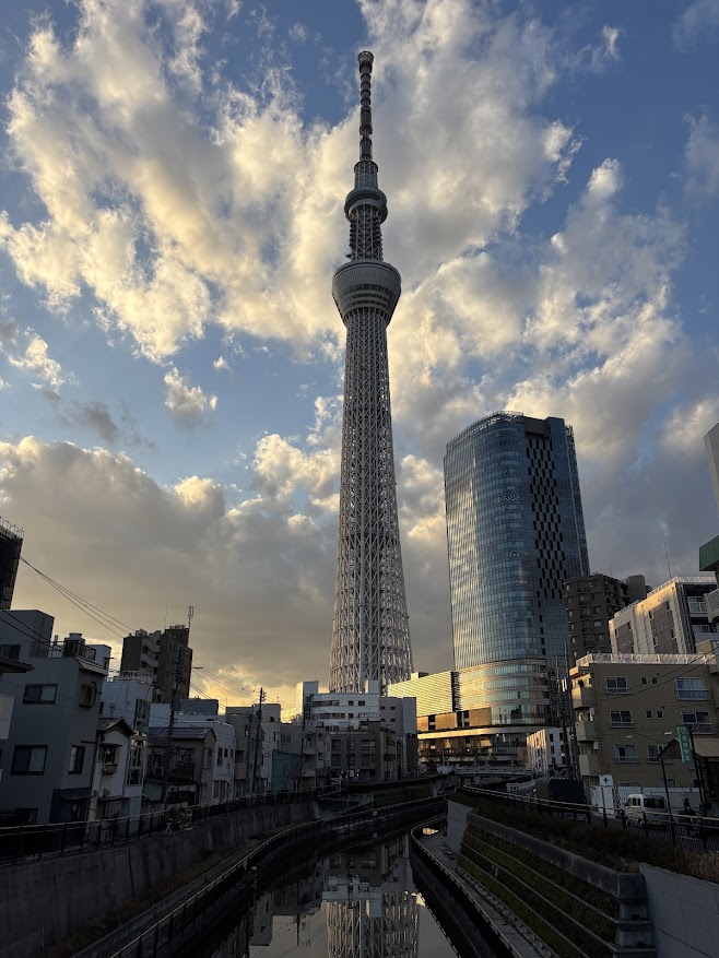 西十間橋から東京スカイツリー