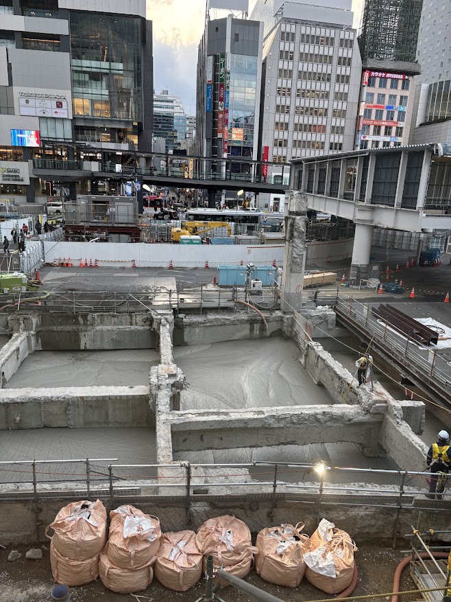 JR渋谷駅 渋谷スクランブルスクエア 中央棟あたり予定地？