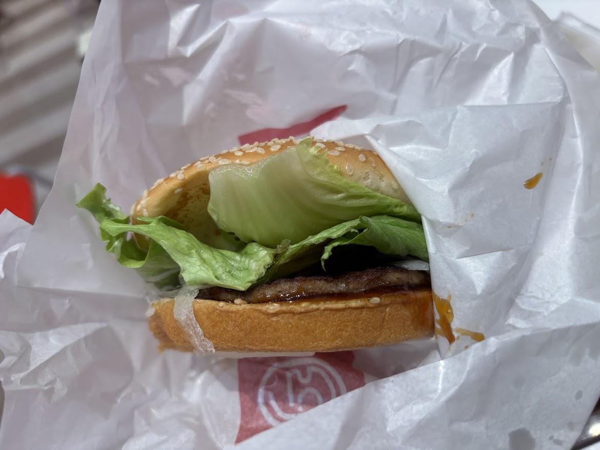 ドムドムハンバーガー イオンスタイル赤羽店で平日限定 ランチセット てりやきバーガー