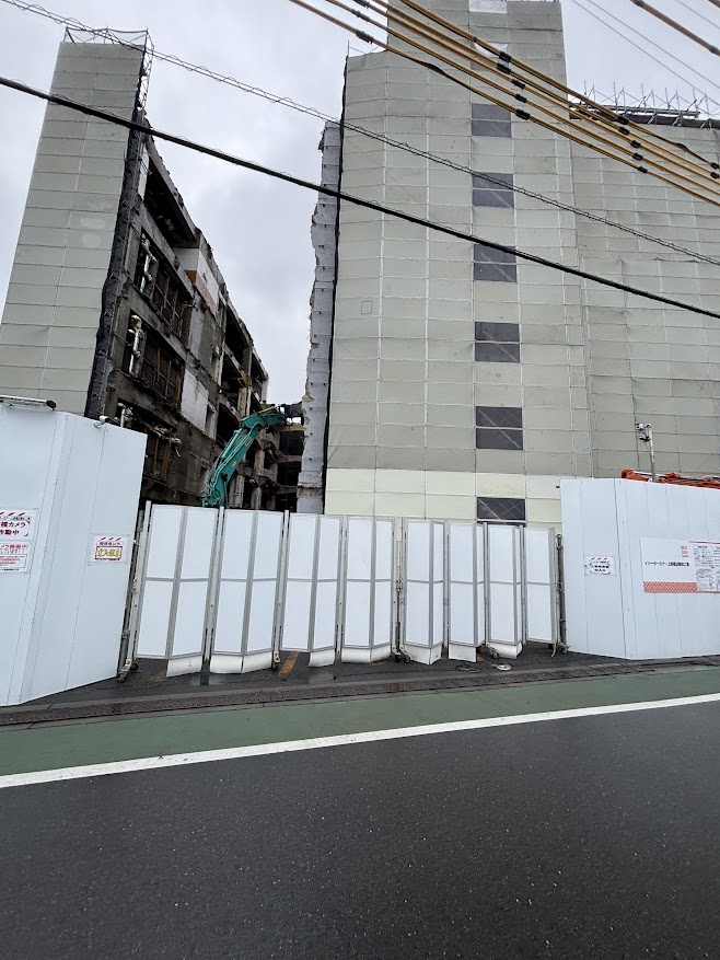 解体中のイトーヨーカドー 上板橋店