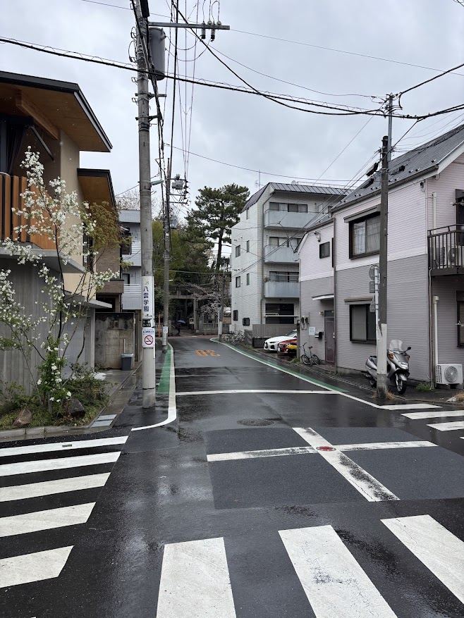 呑川本流緑道 沿いの八雲氷川神社