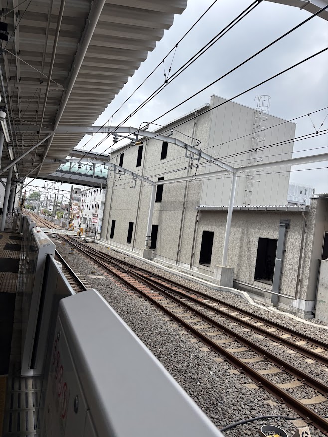 東急目黒線 奥沢駅 下りホームから