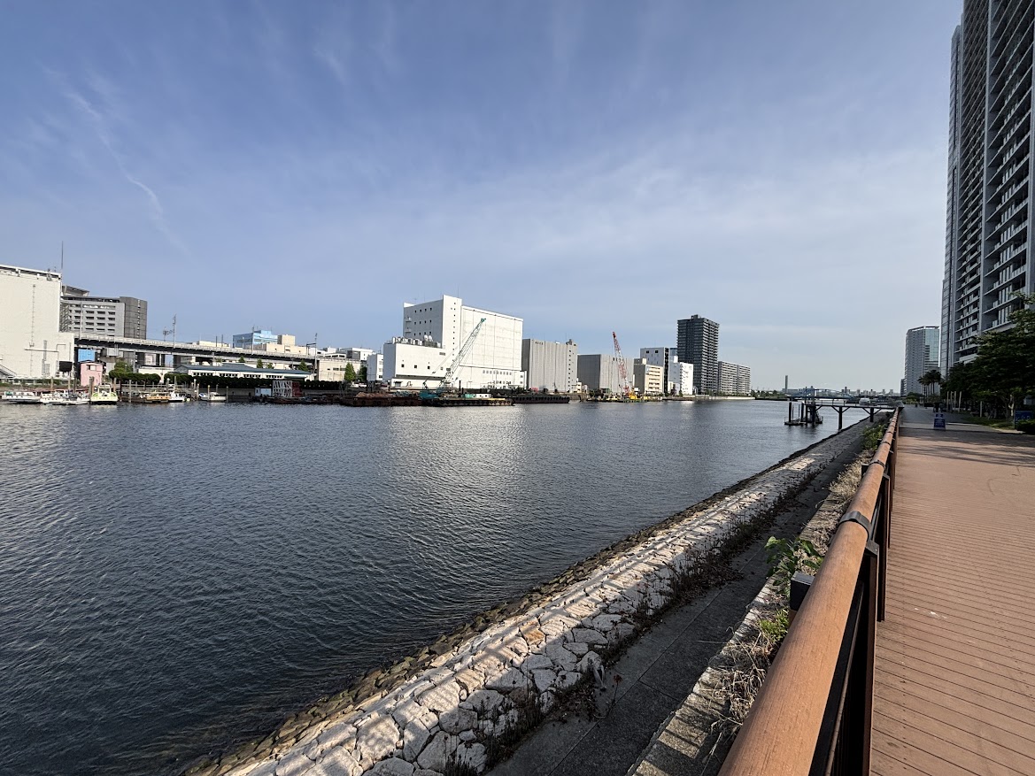 京浜運河沿緑地