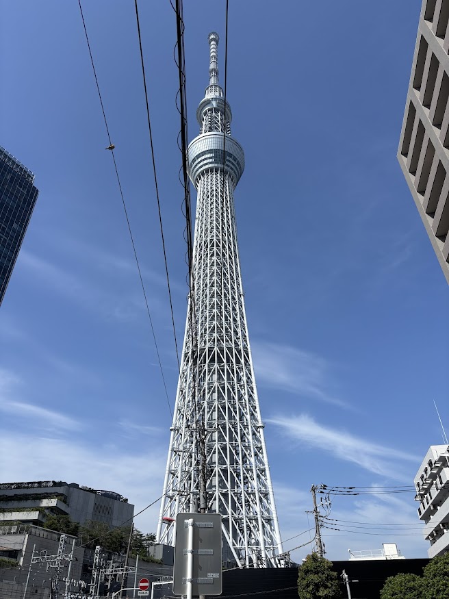 押上（スカイツリー前）駅前から東京スカイツリー（TOKYO SKYTREE）
