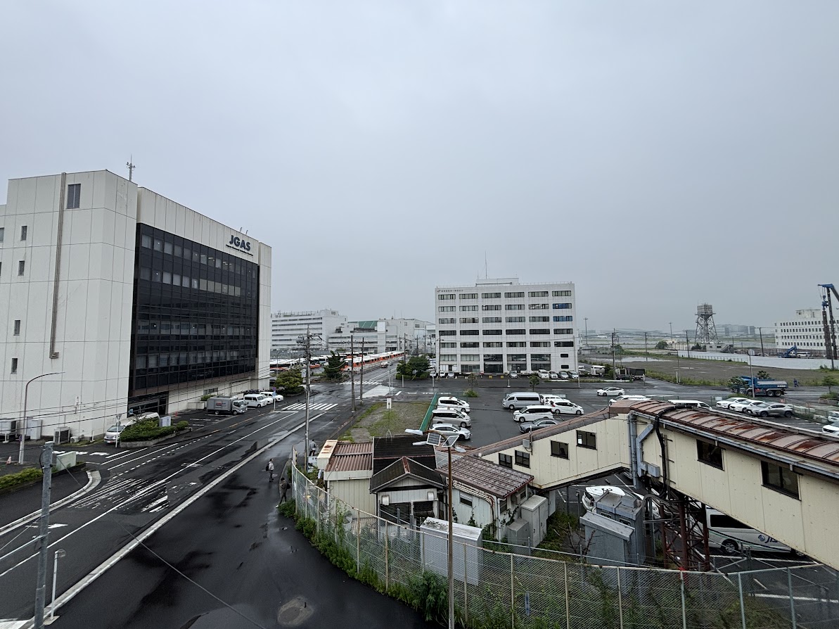 東京モノレール 整備場駅ホームから