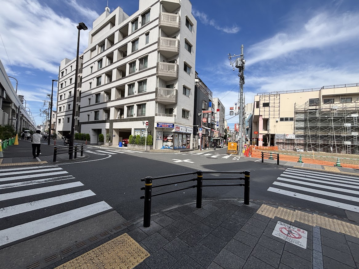 京急の大森町駅前