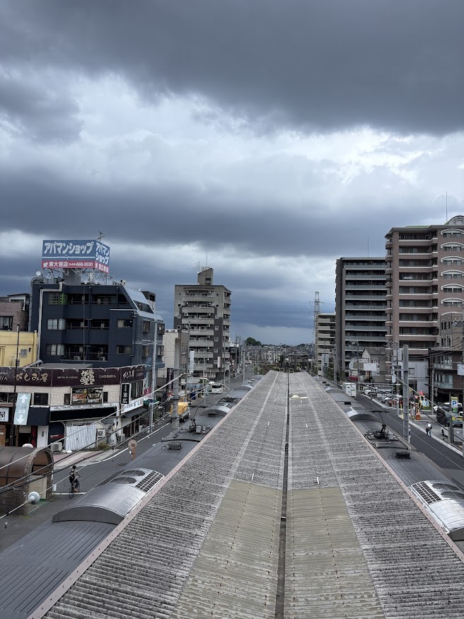 JR宇都宮線 東大宮駅改札前からの眺め