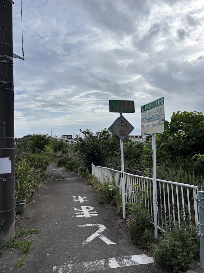 緑のヘルシーロードと見沼跨線道路橋