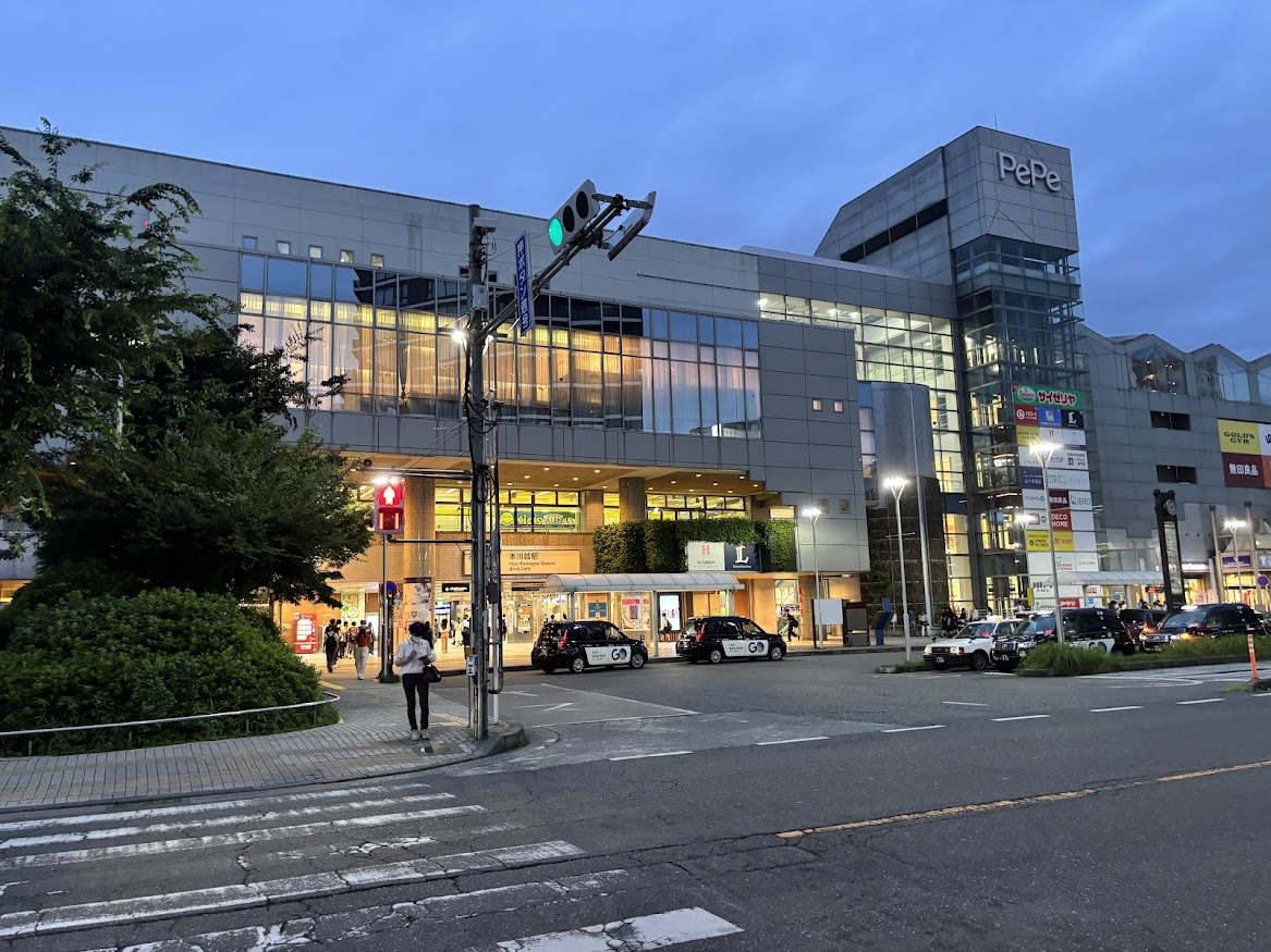 クレアモールを抜けて西武新宿線 本川越駅
