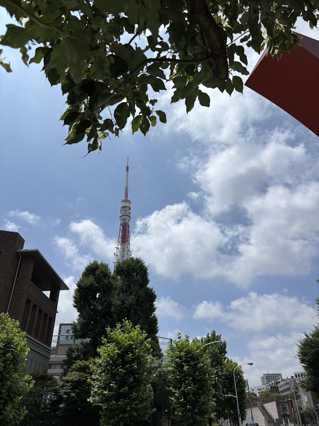 神谷町駅近くから東京タワー