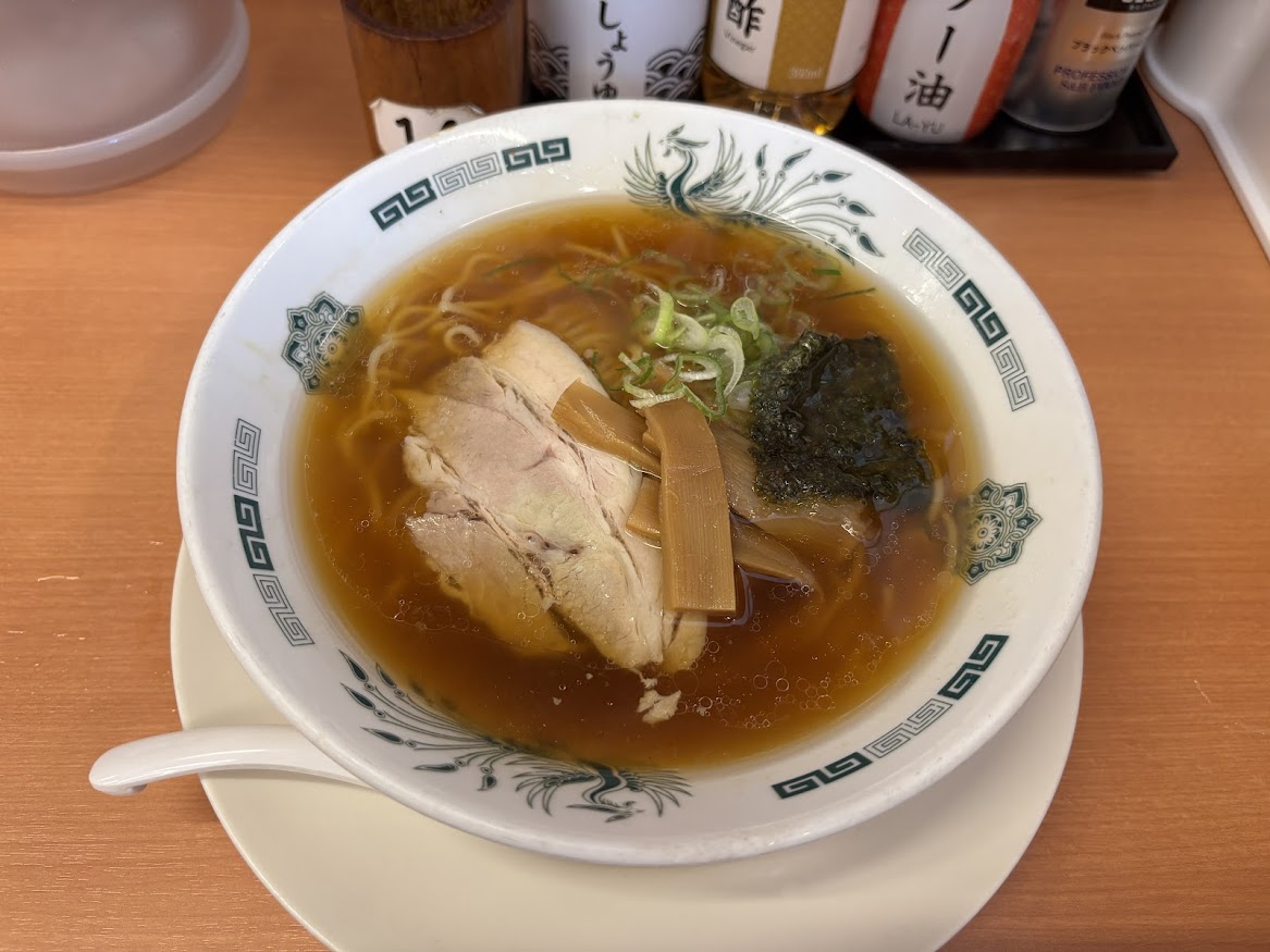 日高屋 竹ノ塚西口店で中華そば