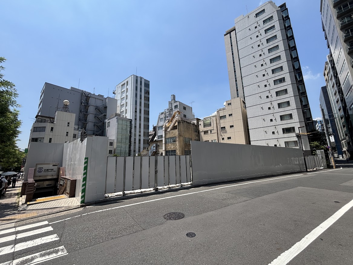 半蔵門駅 2番出口併設の半蔵門ビル取り壊し後