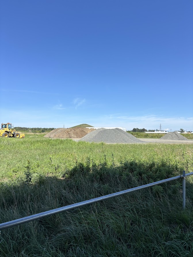 モエレ山が見えます