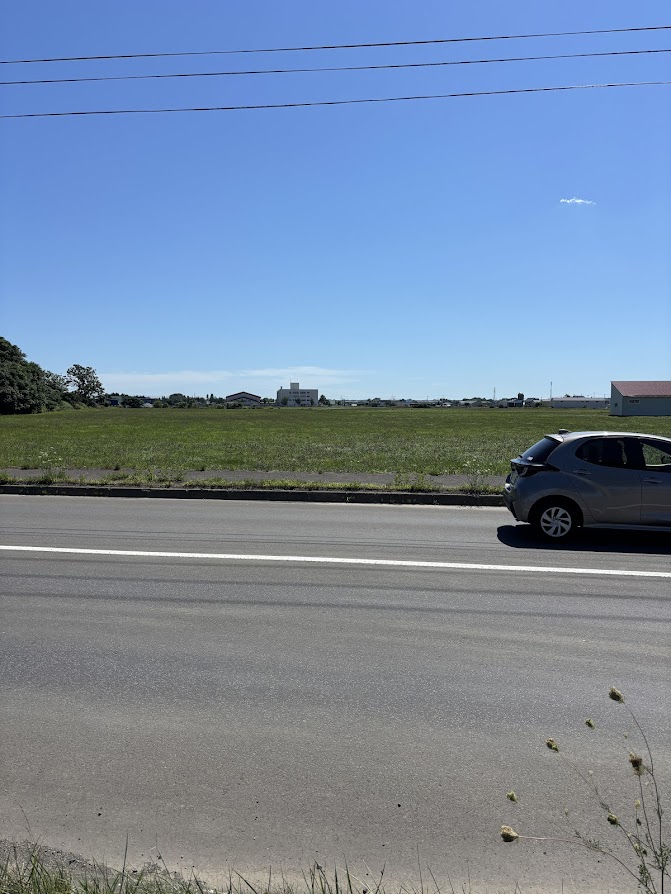 東苗穂の市街化調整区域 東豊高校が見えます