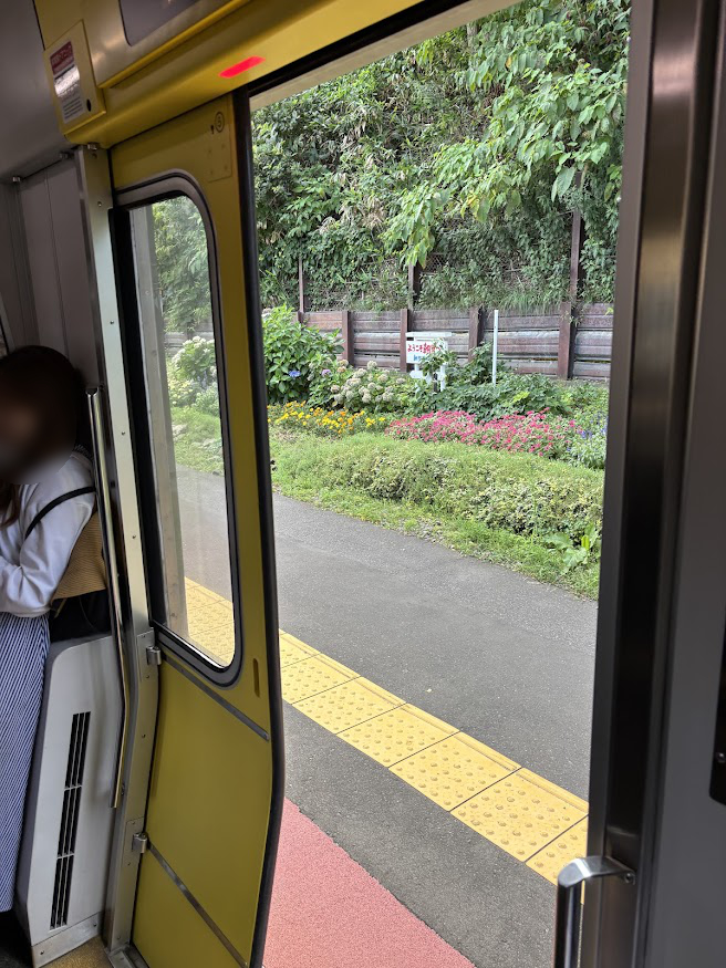 函館本線 朝里駅ホーム