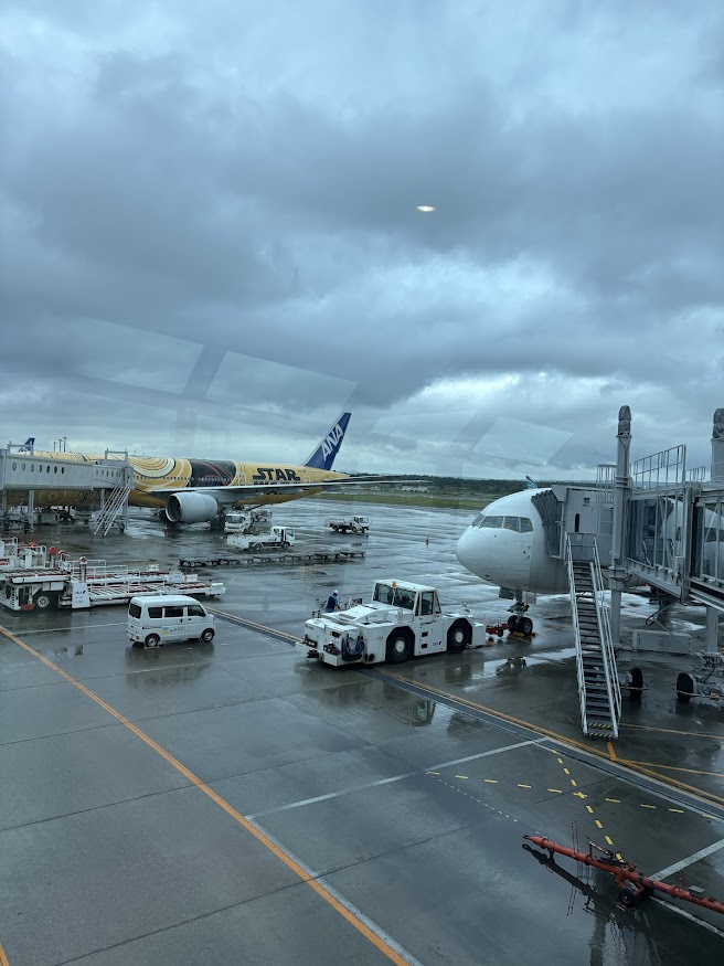 新千歳空港のANA『STAR WARS プロジェクト』の飛行機