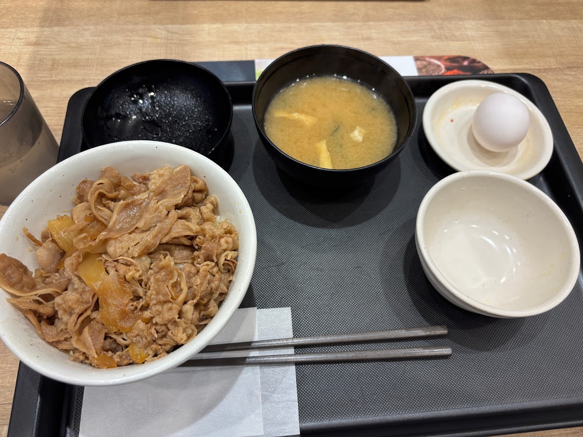 松屋 目黒東口店で【アプリ限定】牛めしクーポン割引（並盛）と生玉子