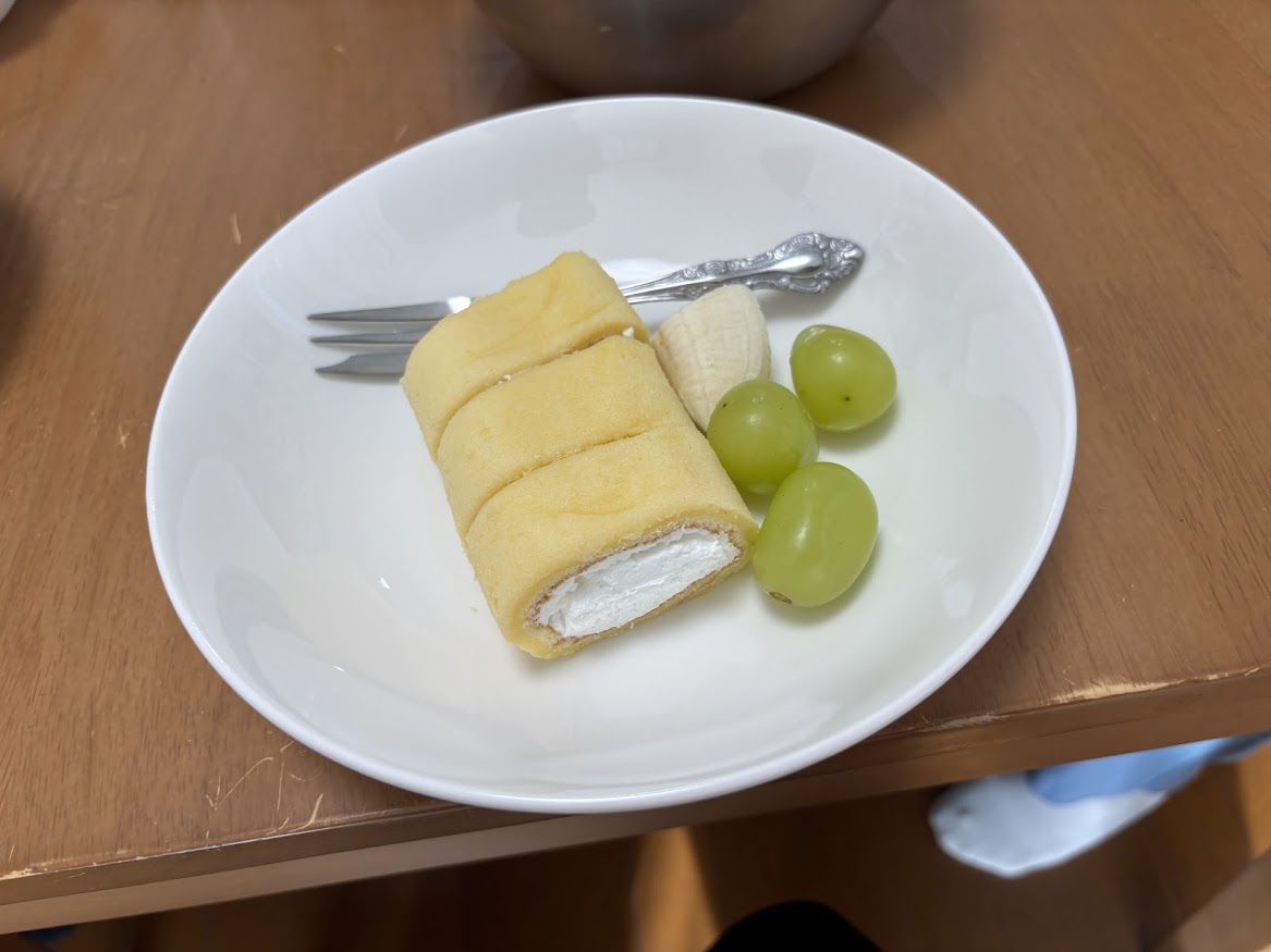 もちりプレーンとフルーツ