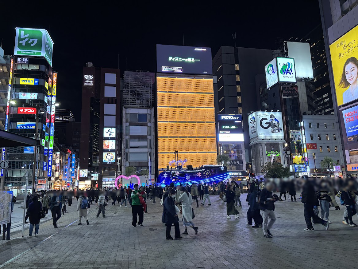新橋駅西口広場（SL広場）のイルミネーション