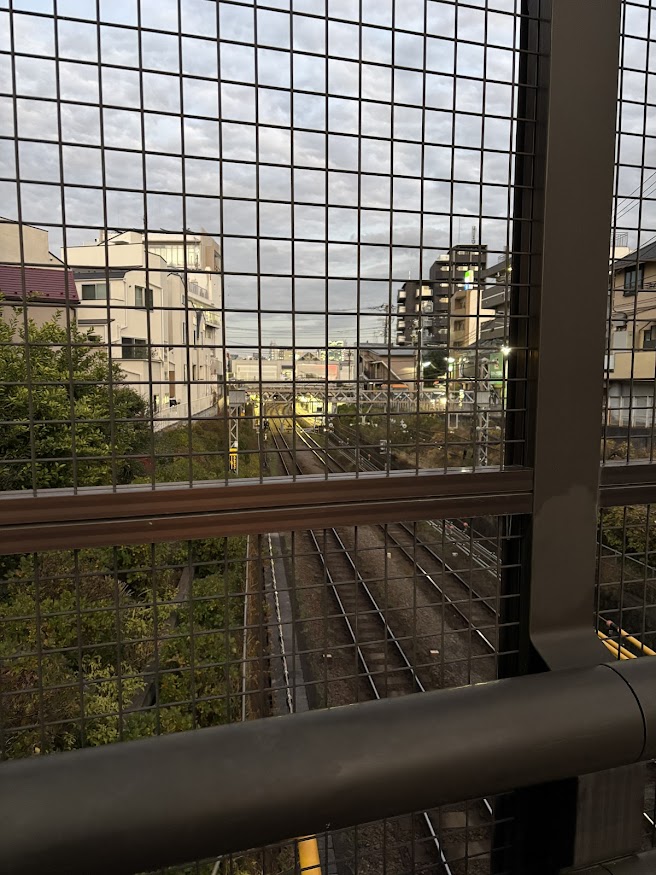 羽代橋から京王井の頭線 新代田駅方面