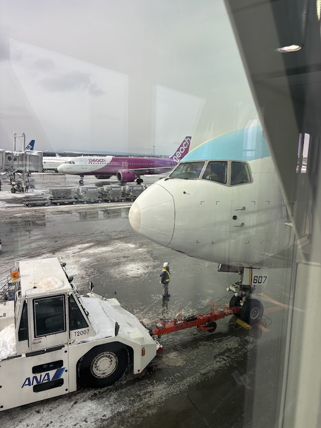 新千歳空港発のエアードゥ（AIR DO）の飛行機（ロコンジェット（ROKONJET））