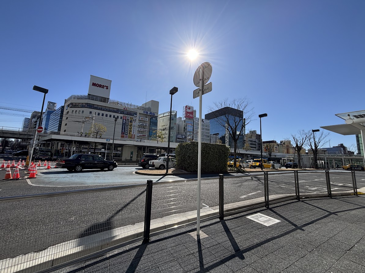 川崎駅東口方面