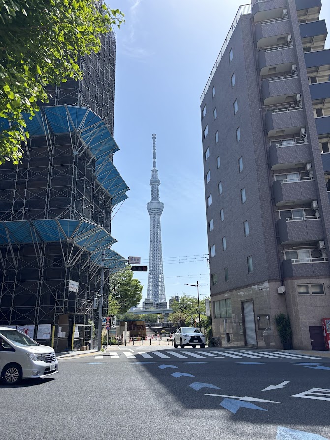 浅草付近から東京スカイツリー
