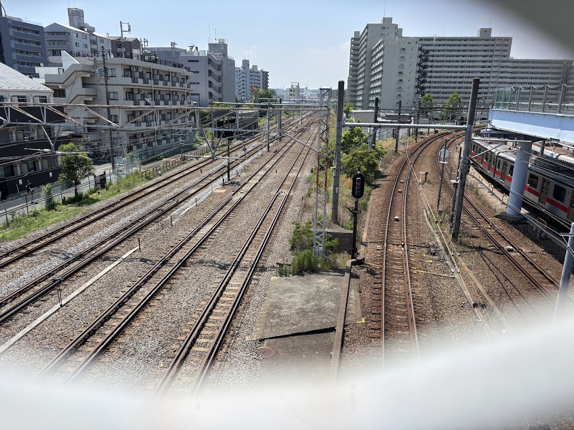 相鉄本線 西横浜駅 石崎川橋梁？から線路