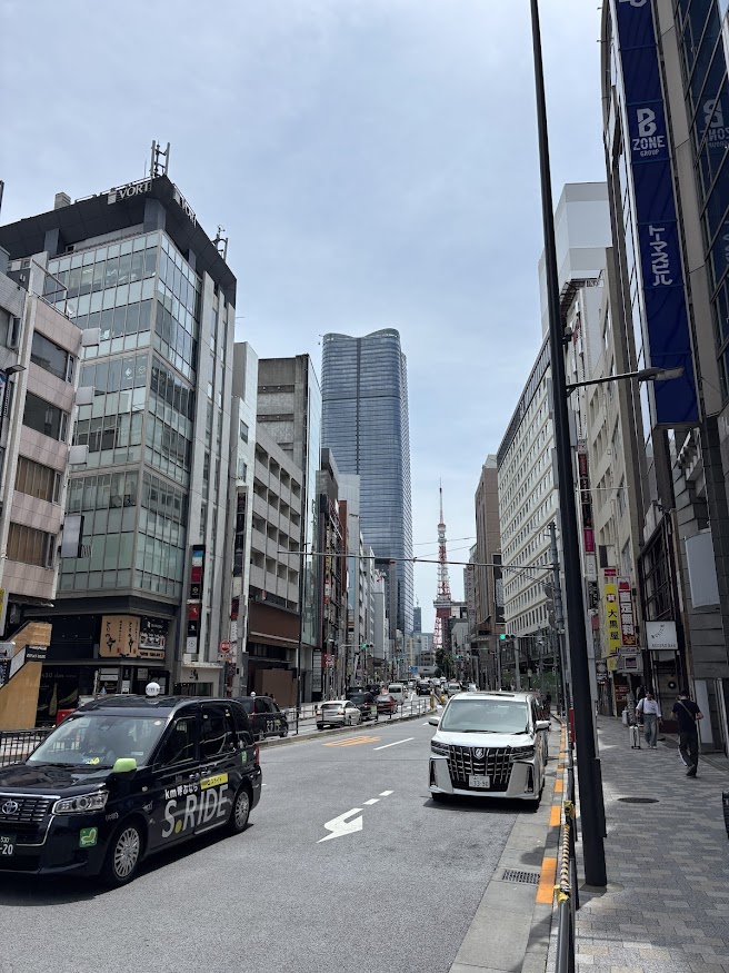 六本木から麻布台ヒルズや東京タワー方面