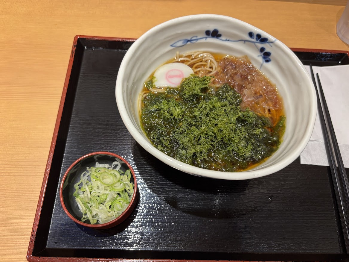 JR恵比寿駅 改札内駅ナカのそばいち 恵比寿店で国産海苔そば（温）【20260603】