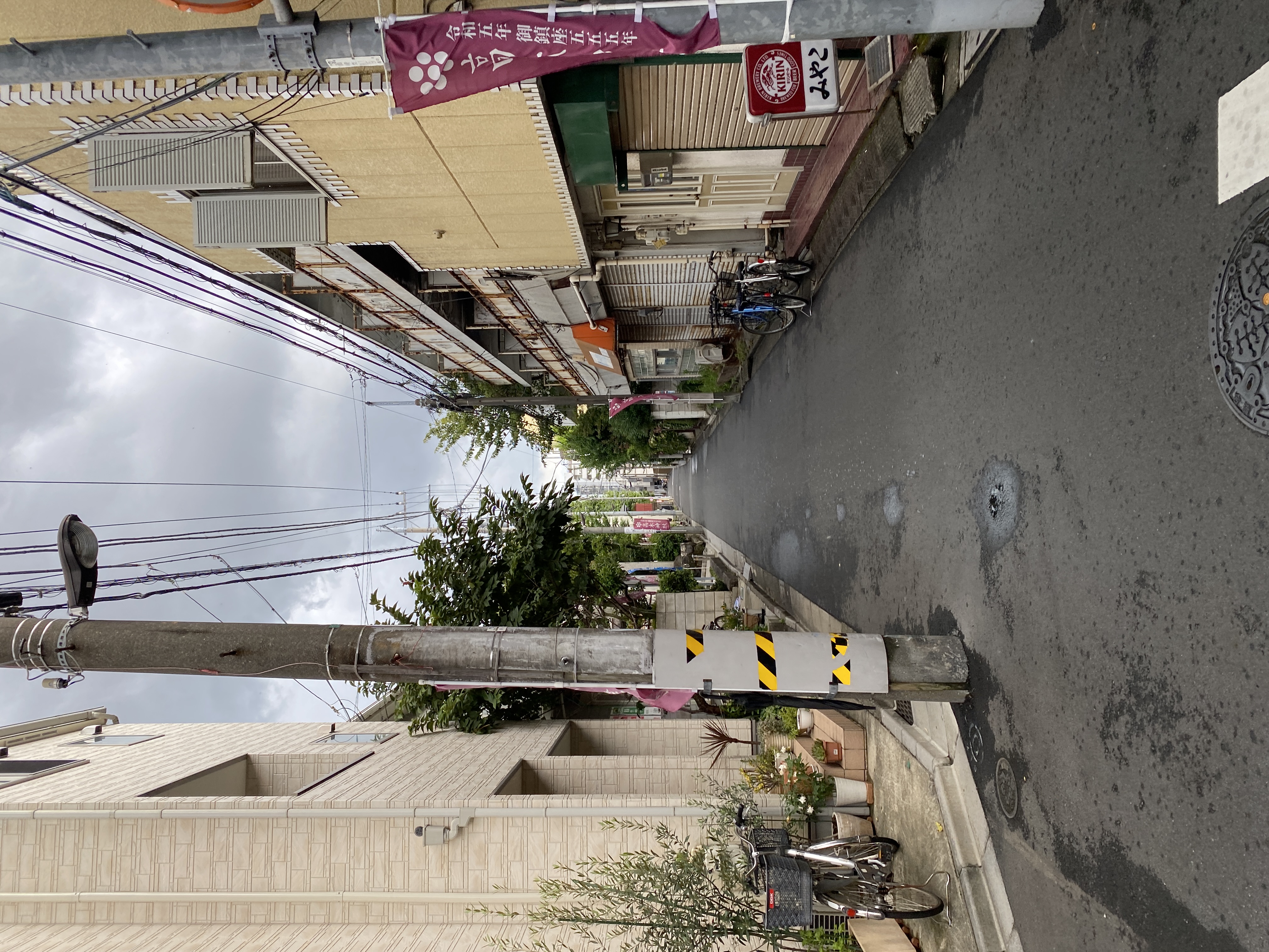 高木神社への道